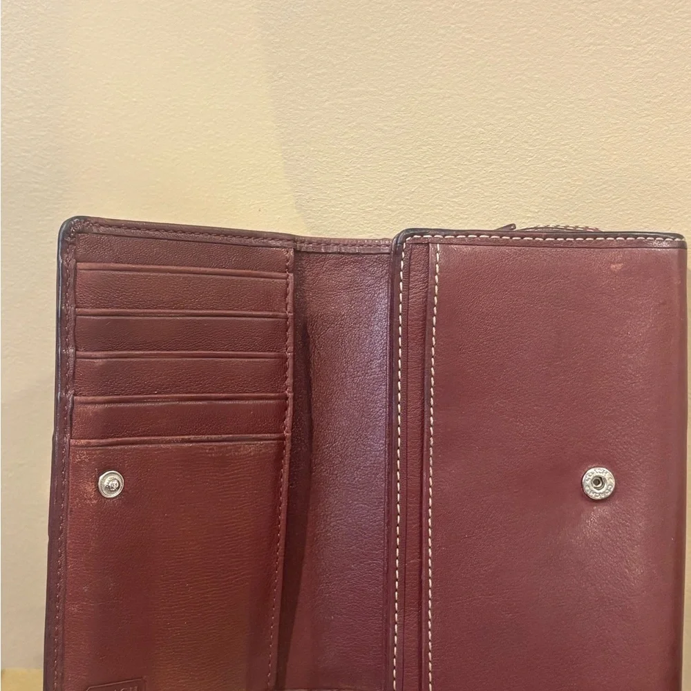 Vintage Coach Hamptons Rare Oxblood Wallet
